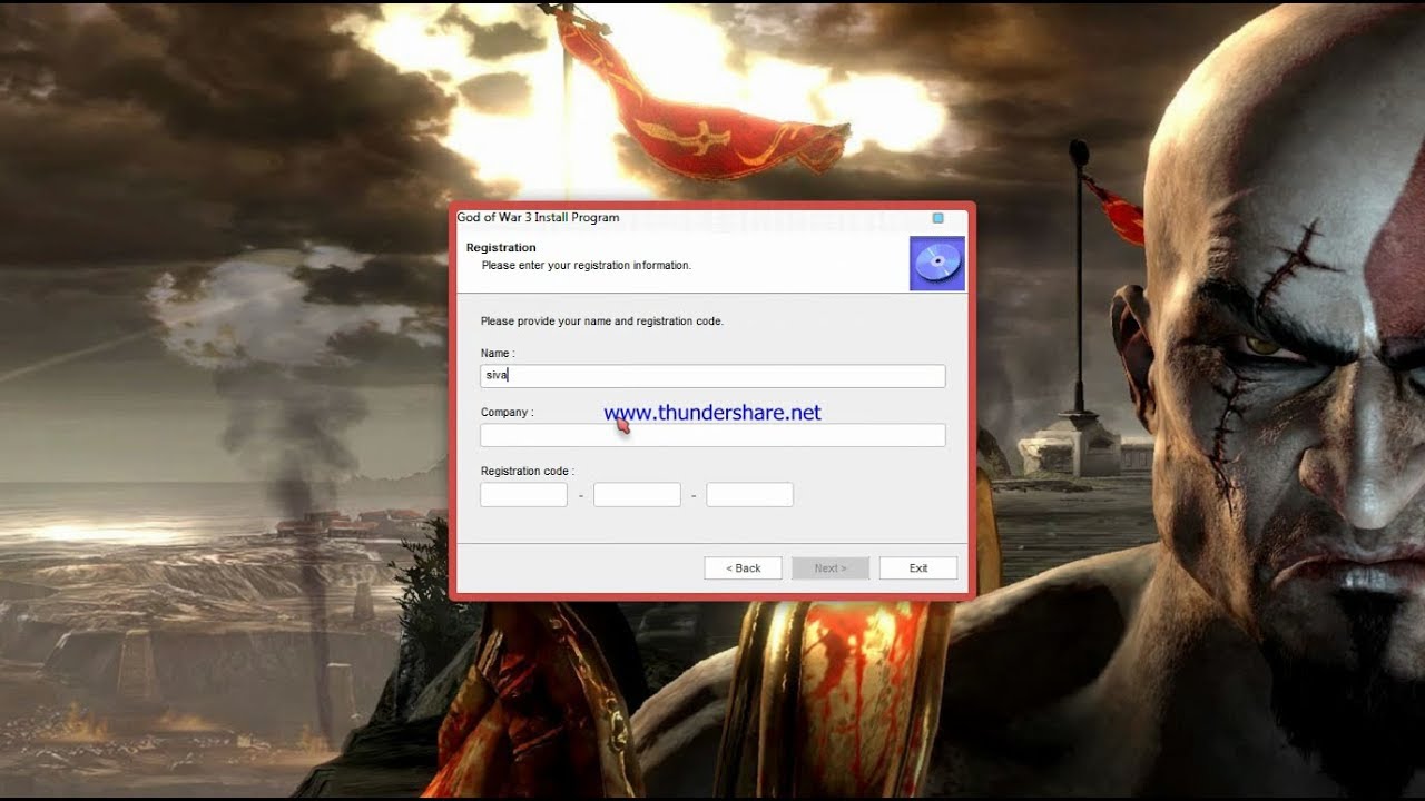 god of war 3 pc game license key download